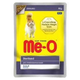 Me-O Pouch Kısırlştırılmış Chıcken 12x80 gr Kedi Maması