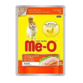 Me-O Pouch Tavuklu Pirinçli Ve Havuçlu 80 gr Konserve Kedi Maması