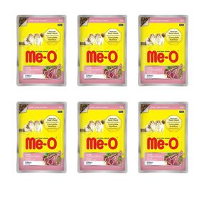 Me-O Sos İçerisinde Kuzu Etli Pouch 6x80 gr Yavru Kedi Konservesi