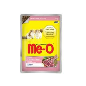 Me-O Sos İçerisinde Kuzu Etli Pouch 6x80 gr Yavru Kedi Konservesi