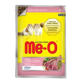 Me-O Sos İçerisinde Kuzu Etli Pouch 80 gr Yavru Kedi Konservesi