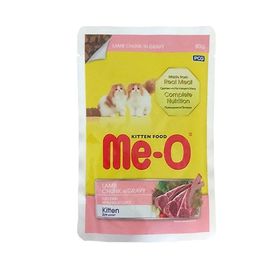 Me-O Sos Içerisinde Parça Kuzu Etli 12x80 gr Yavru Kedi Maması