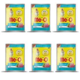 Me-O Tavuk Etli ve Ton Balıklı Pouch 6x80 gr Yetişkin Kedi Konservesi