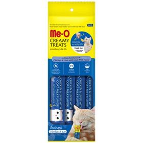 Me-O Tavuklu Ciğerli ve Keçi Sütlü 4x15 gr Kedi Ödül Maması