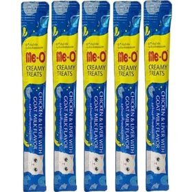 Me-O Tavuklu Ciğerli Ve Keçi Sütlü 5x15 gr Kedi Ödül Maması