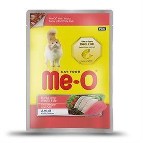 Me-O Ton 12x80 gr Balıklı ve Alabalıklı Pouch Kedi Konservesi