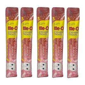 Me-O Ton Balıklı ve Katsuo Balıklı Likit 5x15 gr Kedi Ödül Maması