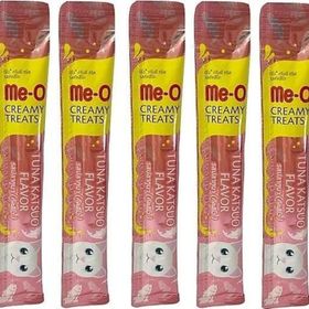 Me-O Ton Balıklı ve Katsuo Balıklı Likit 5x15 gr Kedi Ödül Maması