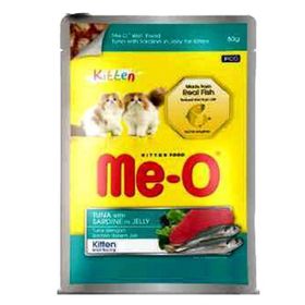 Me-O Ton Balıklı ve Sardalyalı Pouch 80 gr Yavru Kedi Konservesi
