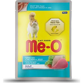 Me-O Ton Balıklı ve Tavuklu 12x80 gr Kedi Pouch Konservesi