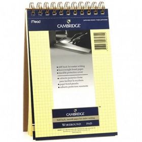 Mead Cambridge A5 70 Yaprak Sarı Kareli Spiralli Bloknot