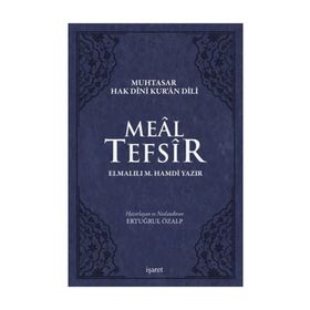 Meal Tefsir - Muhtasar Hak Dini Kur’an Dili Mavi Renkte Ciltli - Elmalılı Muhammed Hamdi Yazır