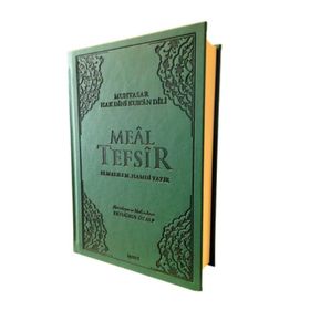 Meal Tefsir - Muhtasar Hak Dini Kur’an Dili Yeşil Renk - Elmalılı Muhammed Hamdi Yazır