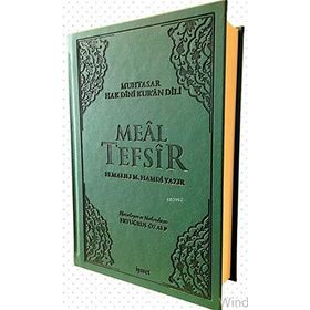 Meal Tefsir - Muhtasar Hak Dini Kur’an Dili Yeşil Renk - Elmalılı Muhammed Hamdi Yazır