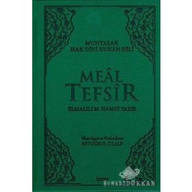 Meal Tefsir - Muhtasar Hak Dini Kur’an Dili Yeşil Renk - Elmalılı Muhammed Hamdi Yazır