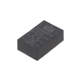 Mean Well DCWN03B-12 3 Watt 18-36VDC +-12VDC 125mA DIP Regüleli Çift Çıkışlı İzole Dönüştürücü