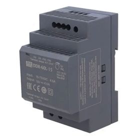 Mean Well DDR-60L-15 15V DC 4A Ultra İnce Endüstriyel DIN Ray Dönüştürücü