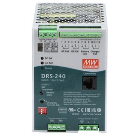 Mean Well DRS-240-48 48V DC 5A Hepsi Bir Arada DIN Raylı Akıllı Güvenlik Güç Kaynağı