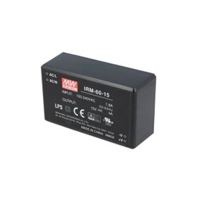Mean Well IRM-60-15 60 W Tek Çıkışlı Kapsüllenmiş Güç Kaynağı