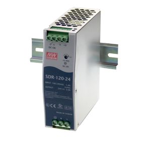 Mean Well SDR-120-24 120W 24V 5A Ray Montaj