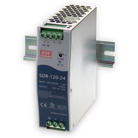 Mean Well SDR-120-24 120W 24V 5A Ray Montaj