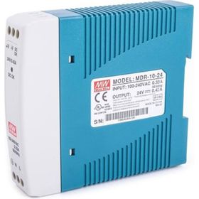 MeanWell MDR-010-24 24VDC 0.42Amp DIN Rail Güç Kaynağı