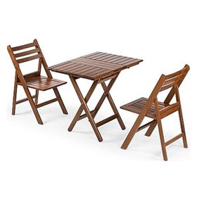 Mebel Stil İspanya Atina 60x100 cm Ceviz Balkon Masa Takım