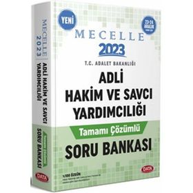 Mecelle Adli Hakim ve Savcı Yardımcılığı Tamamı Çözümlü Soru Bankası - Data Yayınları