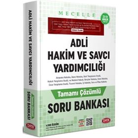 Mecelle Adli Hakim ve Savcı Yardımcılığı Tamamı Çözümlü Soru Bankası - Data Yayınları