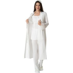 Mecit 1541 Ekru Lohusa Pijama Takımı