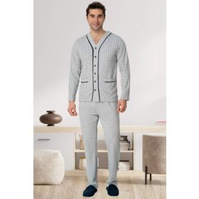 Mecit 22767 Gri Erkek Pijama Takımı