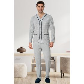 Mecit 22767 Gri Erkek Pijama Takımı