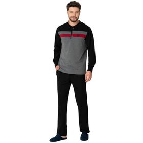 Mecit 2763 Gri Erkek Pijama Takımı