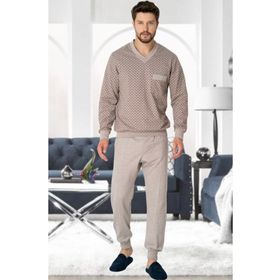 Mecit 2766 Kahverengi Erkek Pijama Takımı