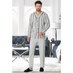 Mecit 2767 Gri Erkek Pijama Takımı