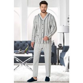 Mecit 2767 Gri Erkek Pijama Takımı