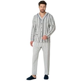 Mecit 2767 Gri Erkek Pijama Takımı