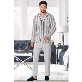 Mecit 2767 Gri Erkek Pijama Takımı
