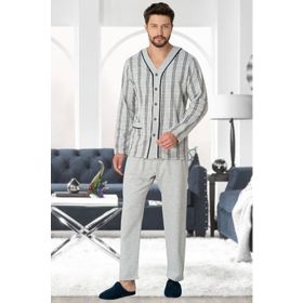 Mecit 2767 Gri Erkek Pijama Takımı