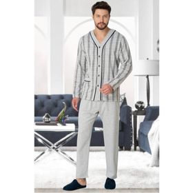 Mecit 2767 Gri Erkek Pijama Takımı