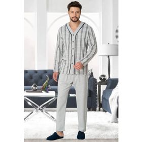 Mecit 2767 Gri Erkek Pijama Takımı