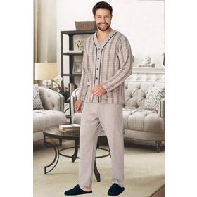 Mecit 2767 Kahverengi Erkek Pijama Takımı