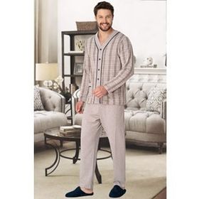 Mecit 2767 Kahverengi Erkek Pijama Takımı