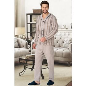 Mecit 2767 Kahverengi Erkek Pijama Takımı