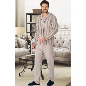 Mecit 2767 Kahverengi Erkek Pijama Takımı