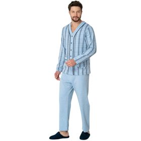 Mecit 2767 Mavi Erkek Pijama Takımı