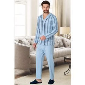 Mecit 2767 Mavi Erkek Pijama Takımı