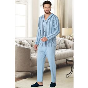 Mecit 2767 Mavi Erkek Pijama Takımı