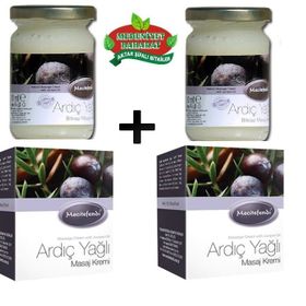 Mecitefendi 2x90 ml Bitkisel Ardıç Yağı Masaj Kremi