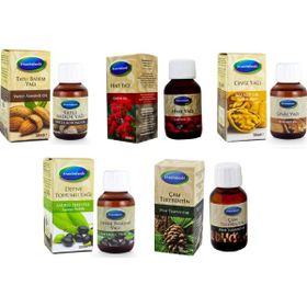Mecitefendi Tatlı Badem Yağı 50 ml + Hint Yağı 50 ml + Defne Tohumu Yağı 50 ml + Çam Terebentin 50 ml + Ceviz Yağı 50 ml Saç Bakım Yağı Seti